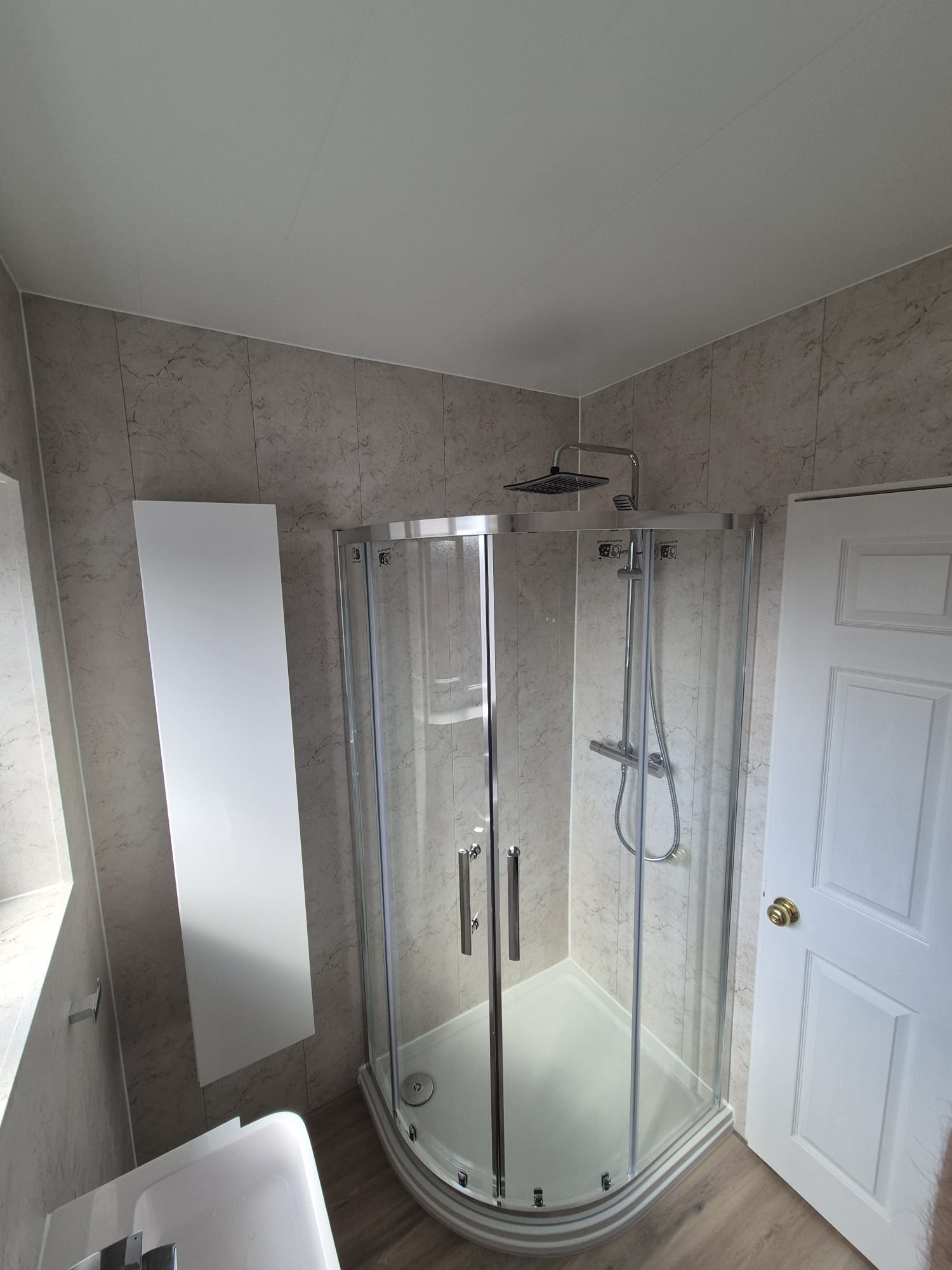 Contemporary bathroom tiling detail